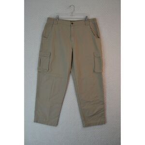 Cabela's Men's 40x30 Khaki Heavyweight High Rise Cargo Pants